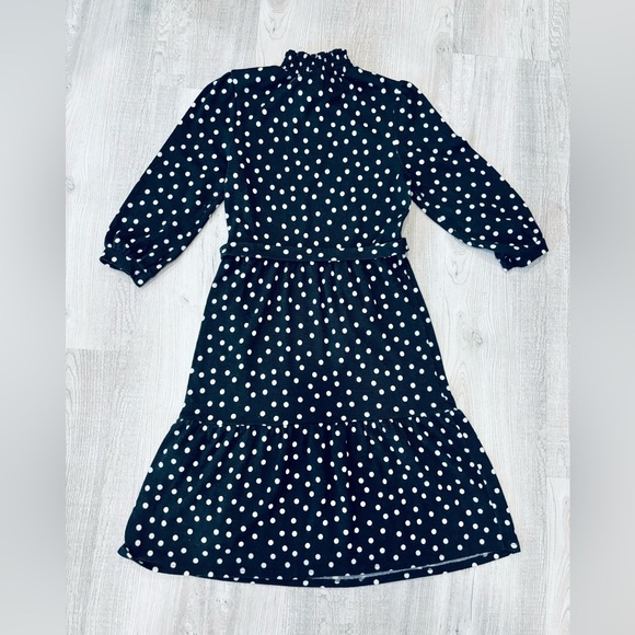 Monteau Black Polka Dot Dress Size S - Picture 5 of 5